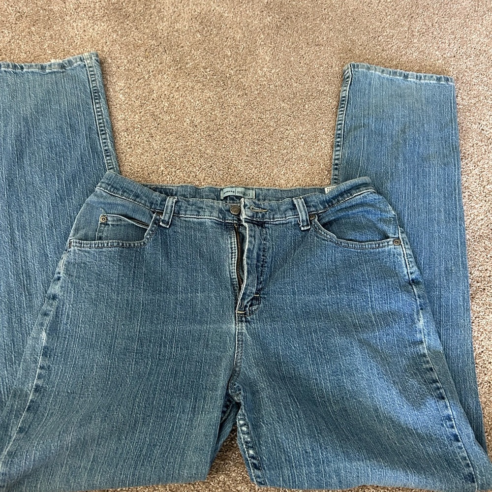 Blue boot cut jeans size 14 long
